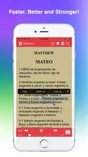 spanish bible español audio iphone screenshot 4