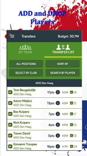 Eredivisie Fantasy Football(圖2)-速報App
