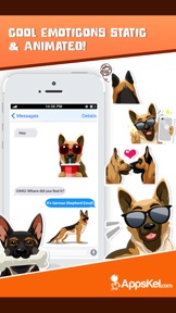 German Shepherd Emoji Sticker screenshot