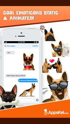 German Shepherd Emoji Sticker screenshot 3
