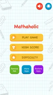 mathaholic - cool math games iphone screenshot 1