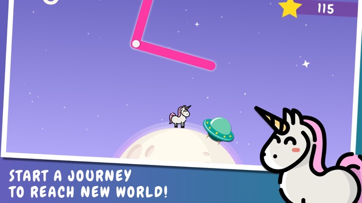 Screenshot #1 pour Cool unicorn attack in cosmos