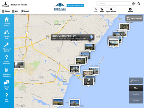 BlueCoast Realty for iPad screenshot 3