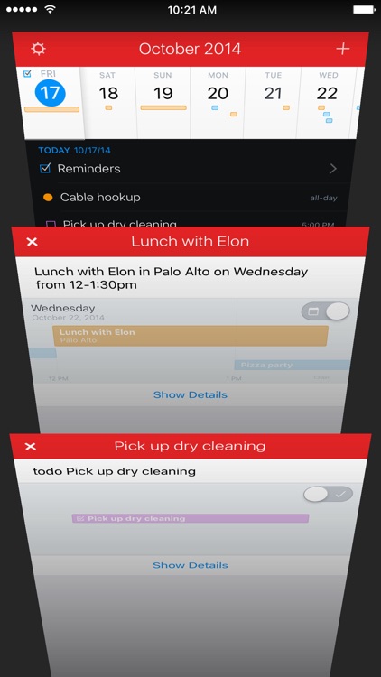 Fantastical 2 for iPhone - Calendar and Reminders