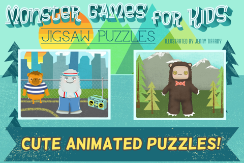 Monster Games for Kids: Jigsaw Puzzles HD - náhled