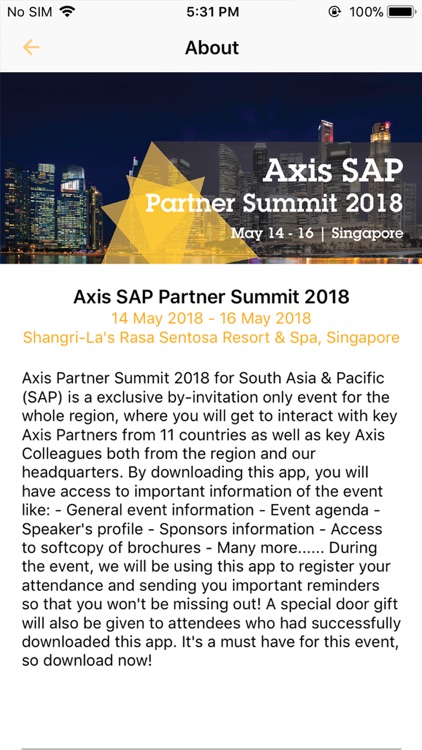 Axis SAP Partner Summit 2018