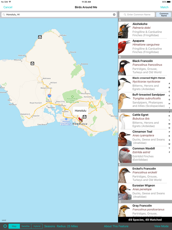 Screenshot #6 pour iBird Hawaii & Palau Guide