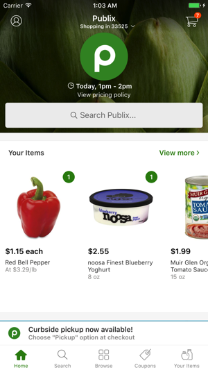 publix delivery on the app store screenshots