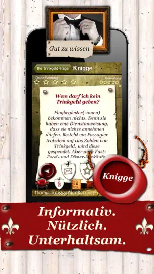Screenshot von Knigge Heute - Benimm Ist In! auf dem iPhone 5