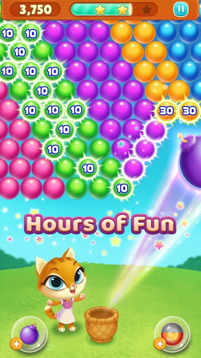 Kitty Pop Bubble Shooter screenshot 3