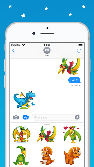 Screenshot #3 pour Dino Trio Autocollant iMessage