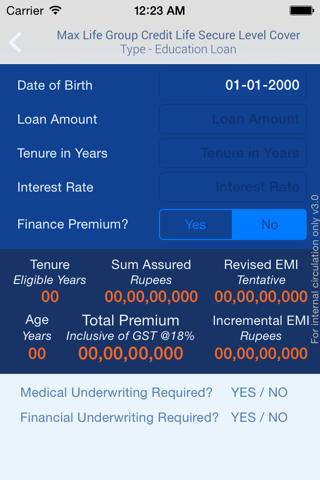 MaxLife GCLS Edu Premium Calc screenshot 4