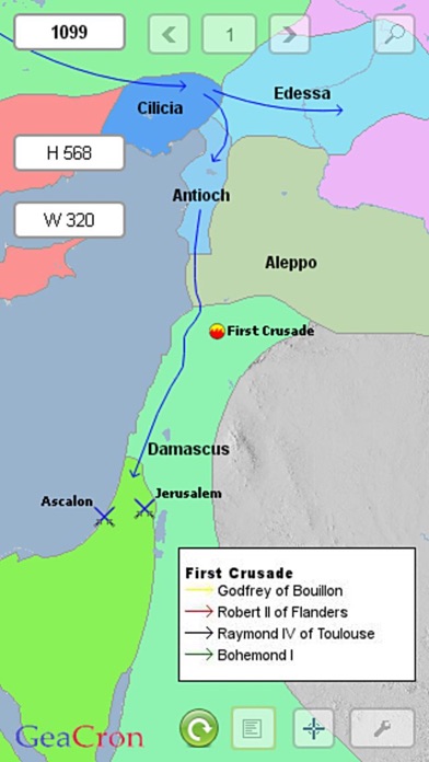 GeaCron History Maps Screenshot