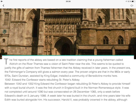Westminster Abbey Visitors iPad screenshot