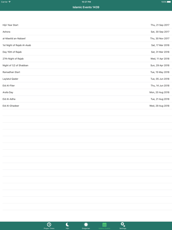 Fatimid Cal iPad screenshot 4 - Utilities app