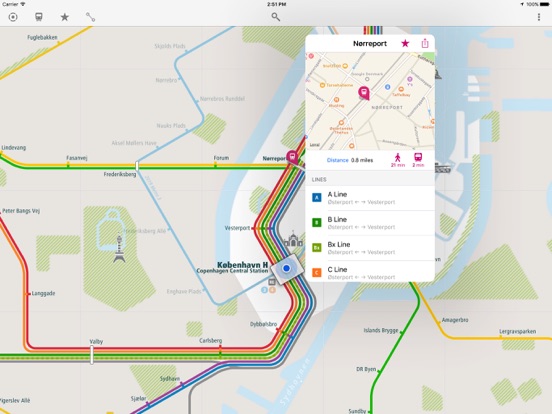 Screenshot #5 pour Copenhague Rail Map Lite