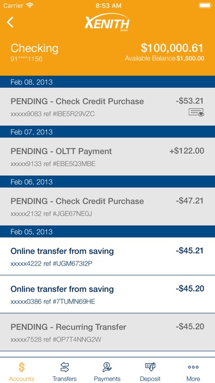 Xenith Personal Banking screenshot-3