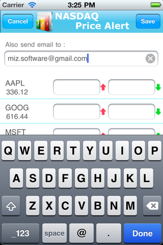 Nasdaq Price Alert screenshot 4