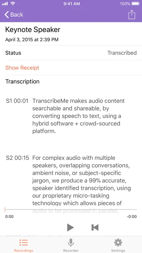 TranscribeMe