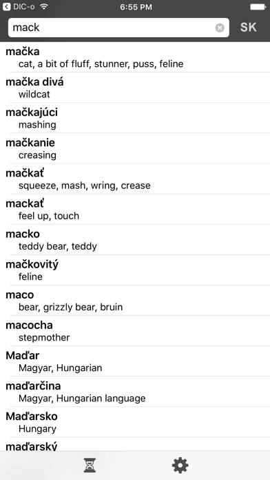 Slovak-English offline dict. screenshot 2