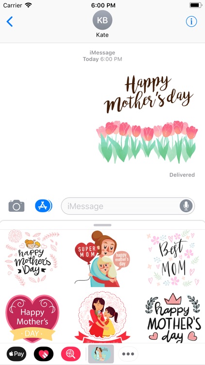 Mother's Day Smile Stickers