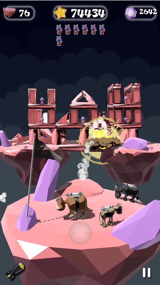 #5. Rocket Cows (iOS) Podle: Entity3 Limited