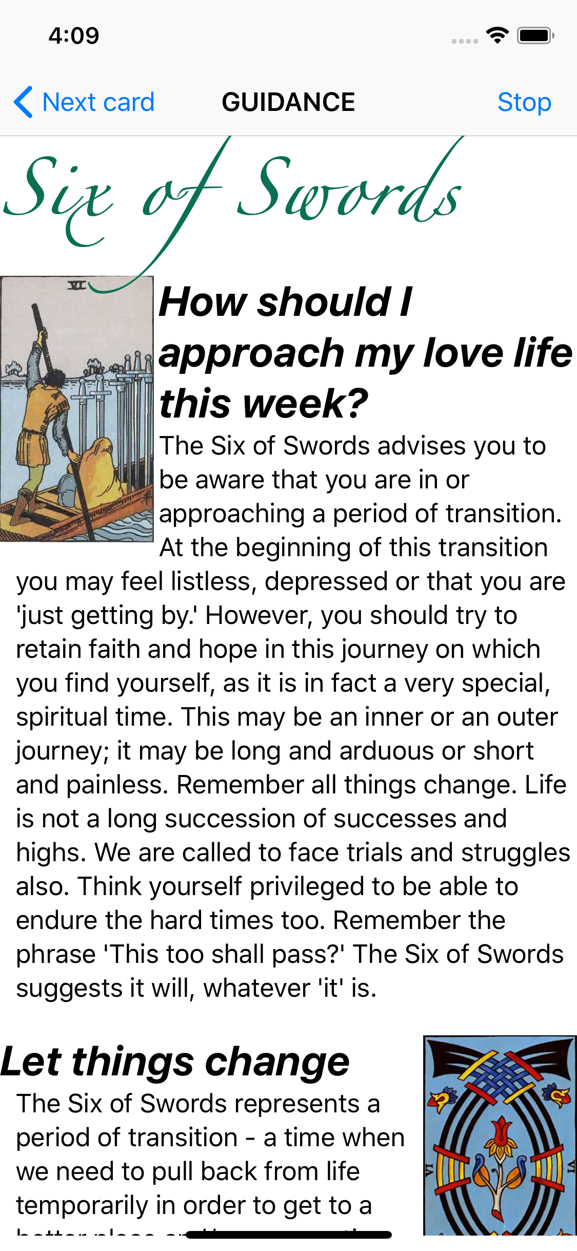 Tarot Lite screenshot 6