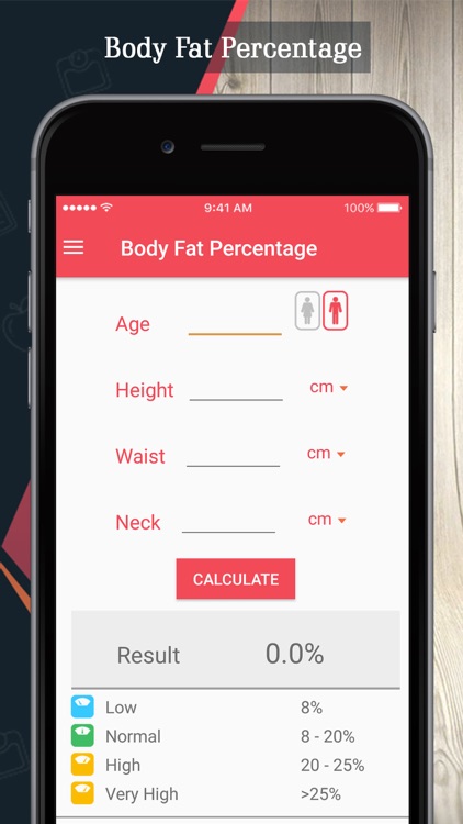 BMI Calculator: Bmr & Body Fat screenshot-3