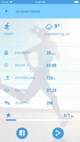 Screenshot von MEDION® Fitness auf dem iPhone 6