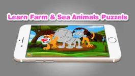 Game screenshot Learn Farm Sea Animals Puzzles apk