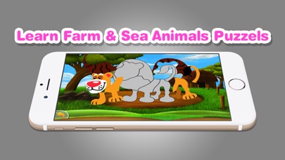 Learn Farm Sea Animals Puzzles iPhone screenshot
