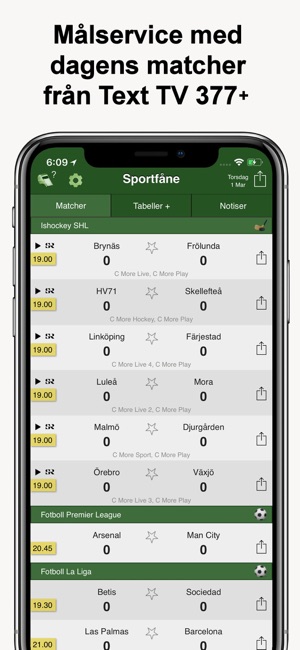 Sportfåne - Målservice