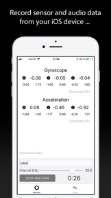 Sensor Data Recorder screenshot
