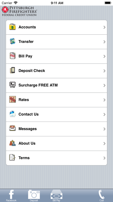 How to cancel & delete Pittsburgh Firefighters FCU from iphone & ipad 1