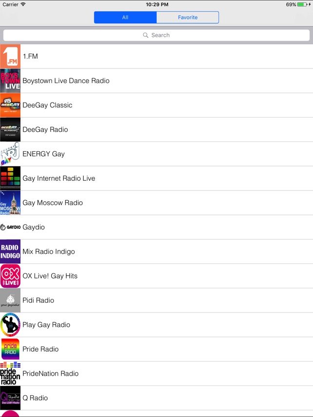 Radio LGBT su App Store