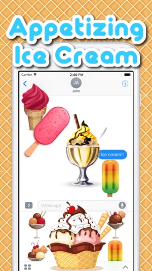 Appetizing Ice Cream Premium Sticker(圖3)-速報App