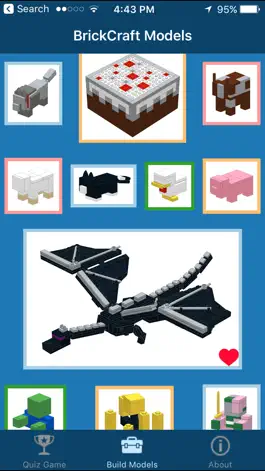 Game screenshot BrickCraft - Models and Quiz apk