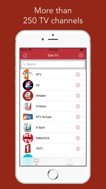 Türk TV - Turkish TV Online HD iPhone Ekran Görüntüsü 1