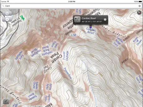 Wasatch Backcountry Skiing Map