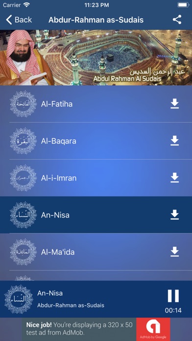 MP3 Quran: 100+ reciters screenshot 4