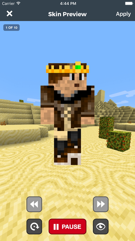 #2. Skin Stealer Pro for Minecraft (iOS) By: Seejaykay LLC
