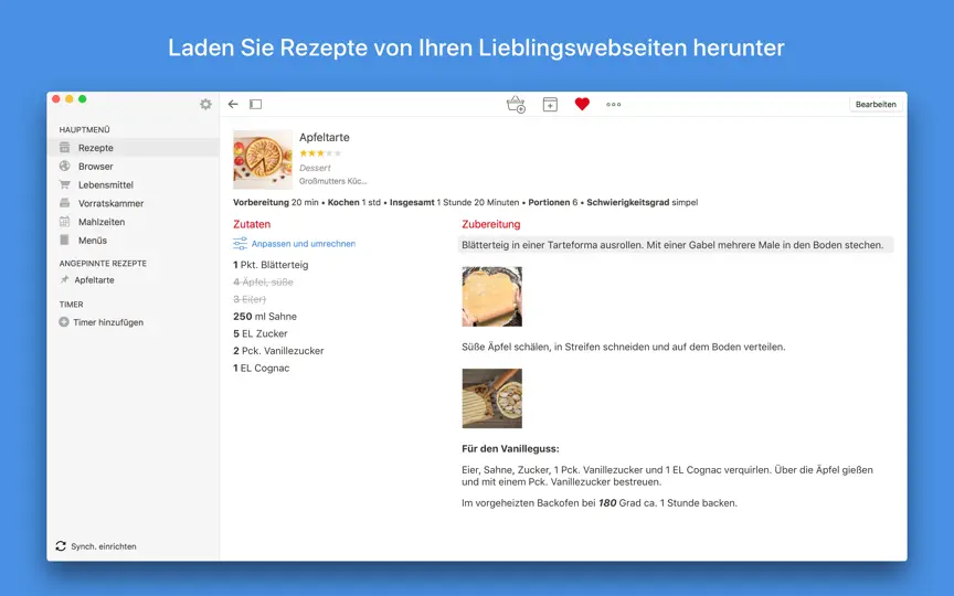 Screenshot von Paprika Recipe Manager 3 auf dem iPhone 2