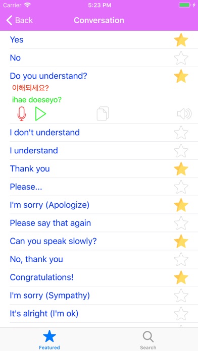 Learn Korean Phrases Annyeong screenshot 2