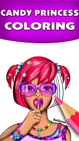 Game screenshot Candy Princess Adult Coloring mod apk