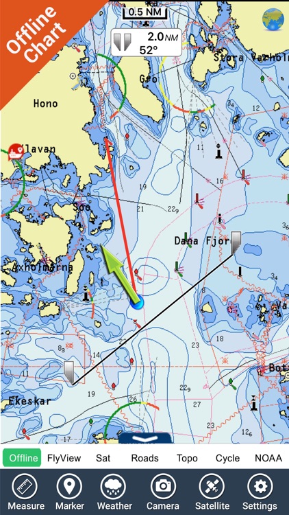 Marine Kattegat HD GPS chart fishing map navigator