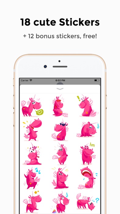 Pinky Unicorn Stickers screenshot 2