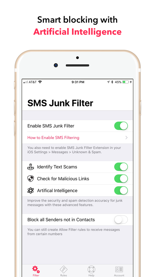 #2. SMS Junk Filter (iOS) 由: RADSense Software