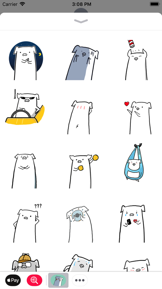 #1. Piglet Animated Stickers 3 (iOS) 由: Cao Tran