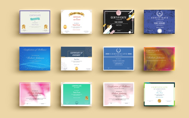 Screenshot #3 pour Certificate Templates by iCert
