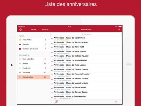 Screenshot #6 pour Cal List - Événements liste